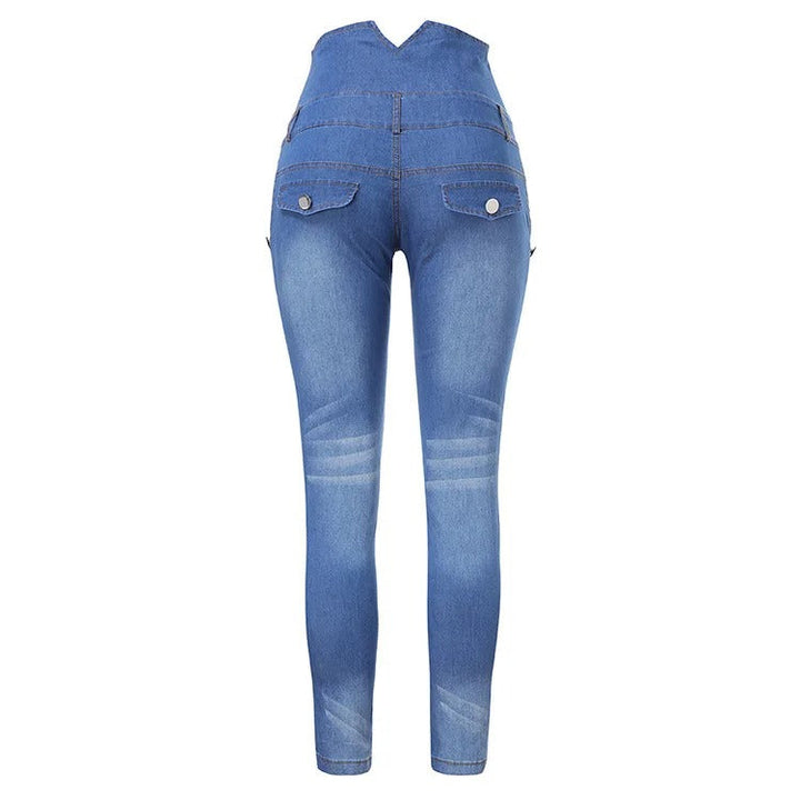 Slimma denimbyxor med hög midja, elegant smal passform. Flatterande kurvor, damjeans för stil och komfort.