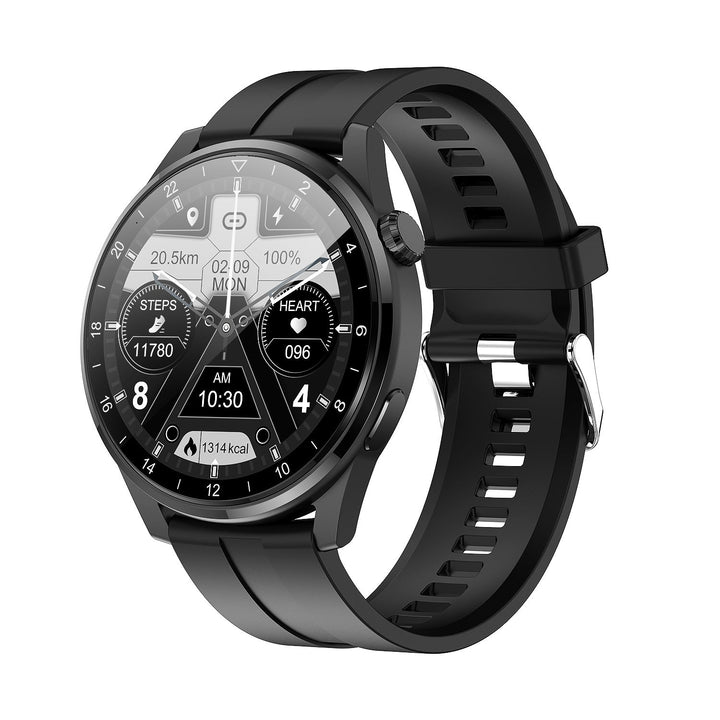 Smartwatch för herr och dam med blodsockermätning, vattentålig design, stor HD-skärm och elegant utseende.