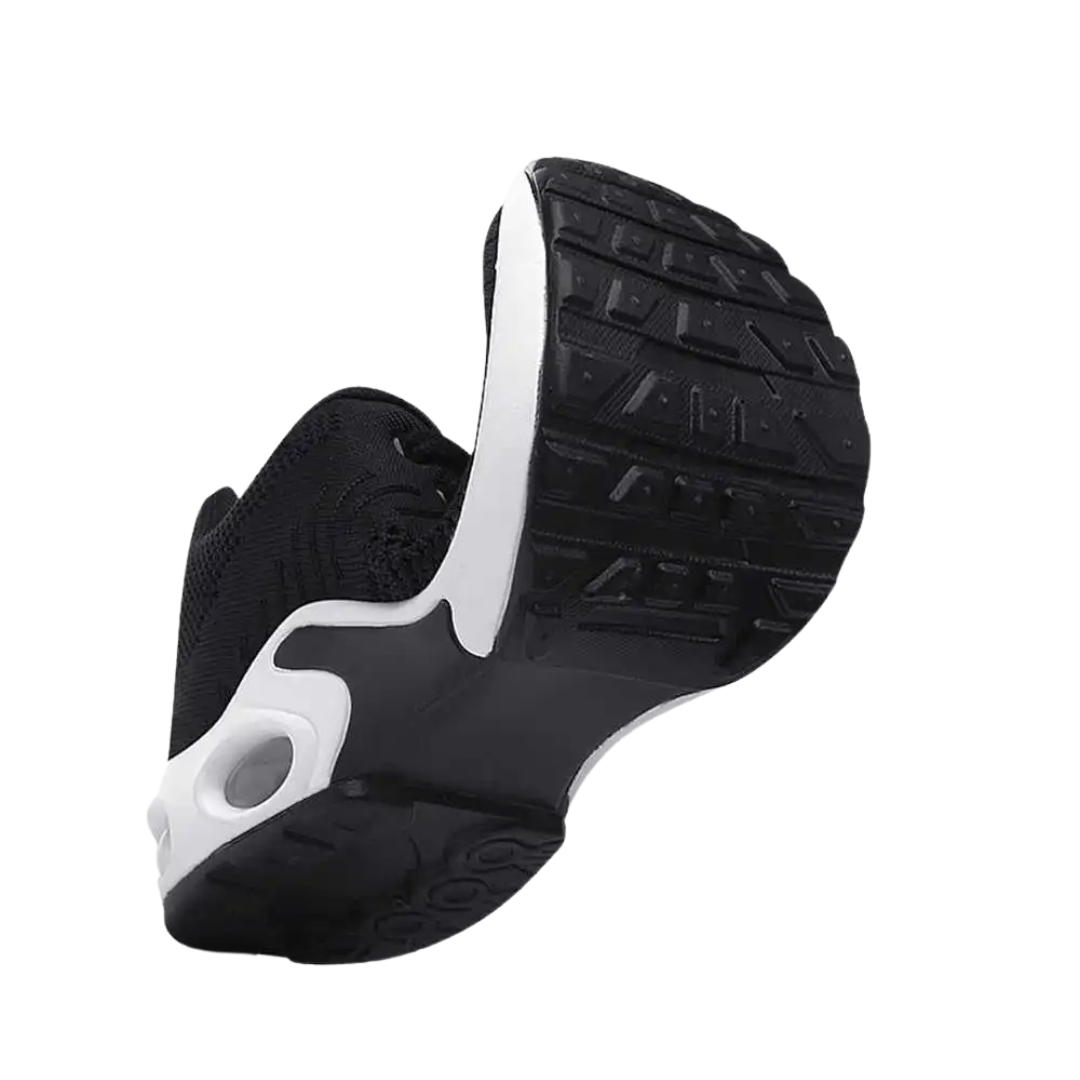 "Snygga dam sneakers med hålfotsstöd och luftkuddar, gråa och vita, perfekt för komfort och aktiv livsstil."