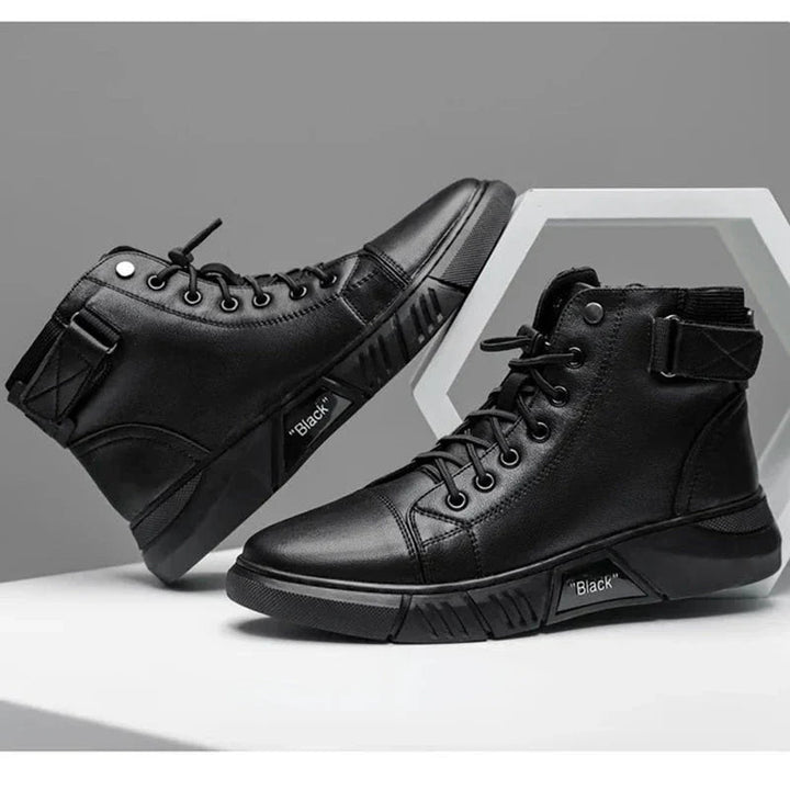 "Snygga herrsneakers i urban streetwear-stil med andningsaktiv design och mångsidiga färger, perfekt för stadsmiljö."