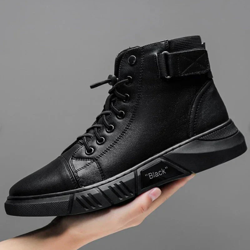 "Snygga herrsneakers i urban streetwear-stil med andningsaktiv design och mångsidiga färger, perfekt för stadsmiljö."