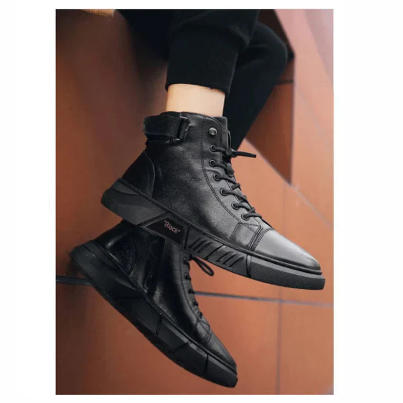 "Snygga herrsneakers i urban streetwear-stil med andningsaktiv design och mångsidiga färger, perfekt för stadsmiljö."