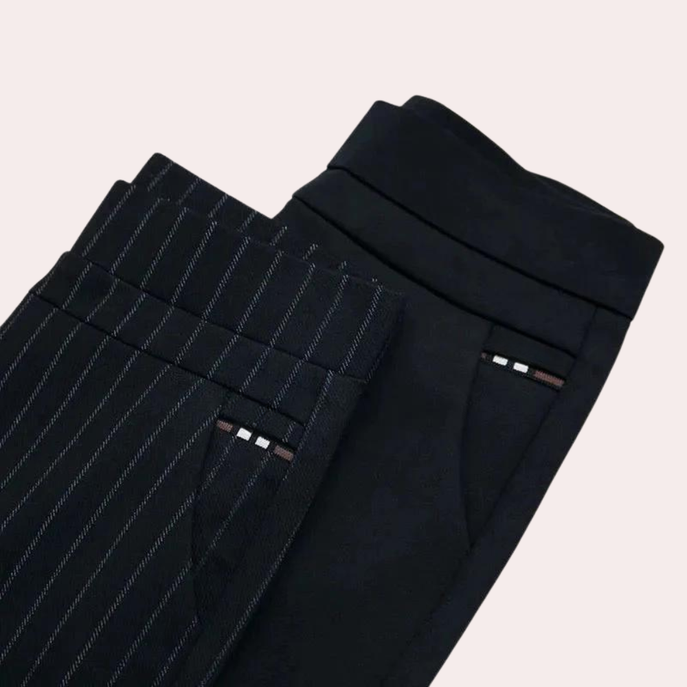 "Stretchiga sommarlångbyxor för kvinnor i elegant passform, bekväma och stilrena för både avslappnade och formella tillfällen
