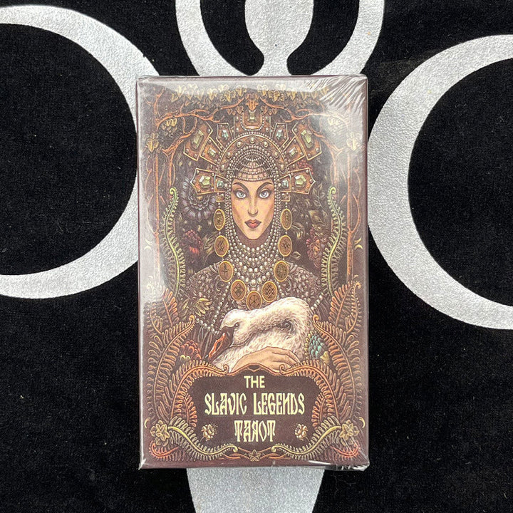 Temadeck tarotkort uppsättning, 78 kort med rik symbolik och traditionell design för inspiration och spådomar.