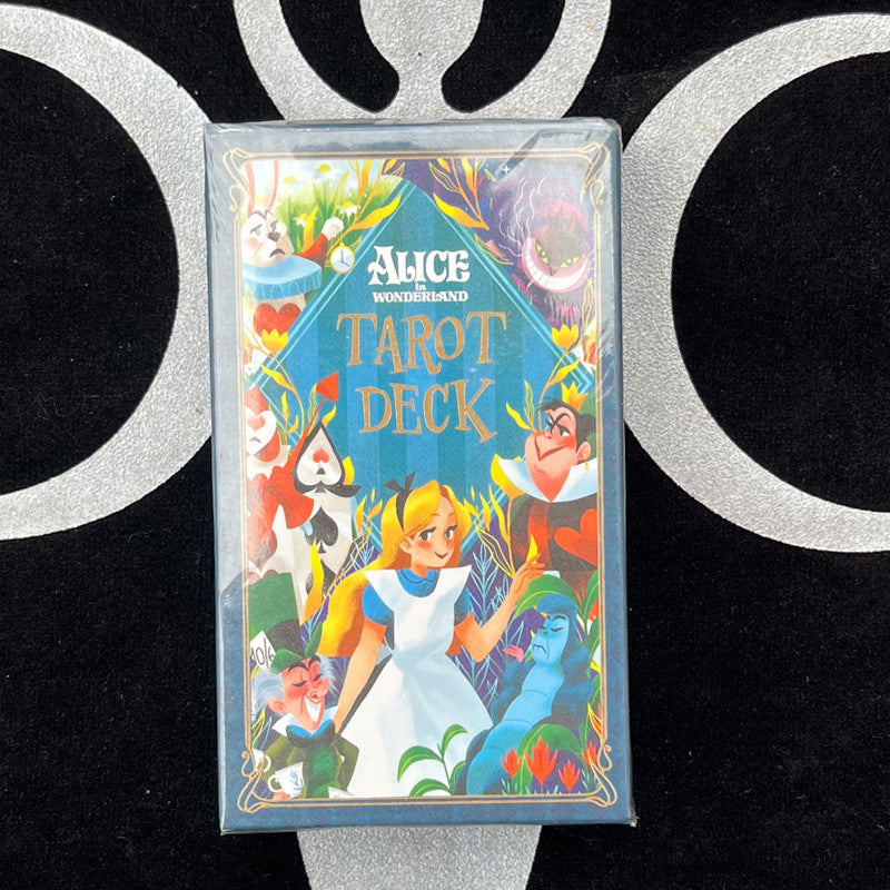 "Temadeck tarotkort uppsättning, 78 kort med rik symbolik och traditionell design för inspiration och spådomar."