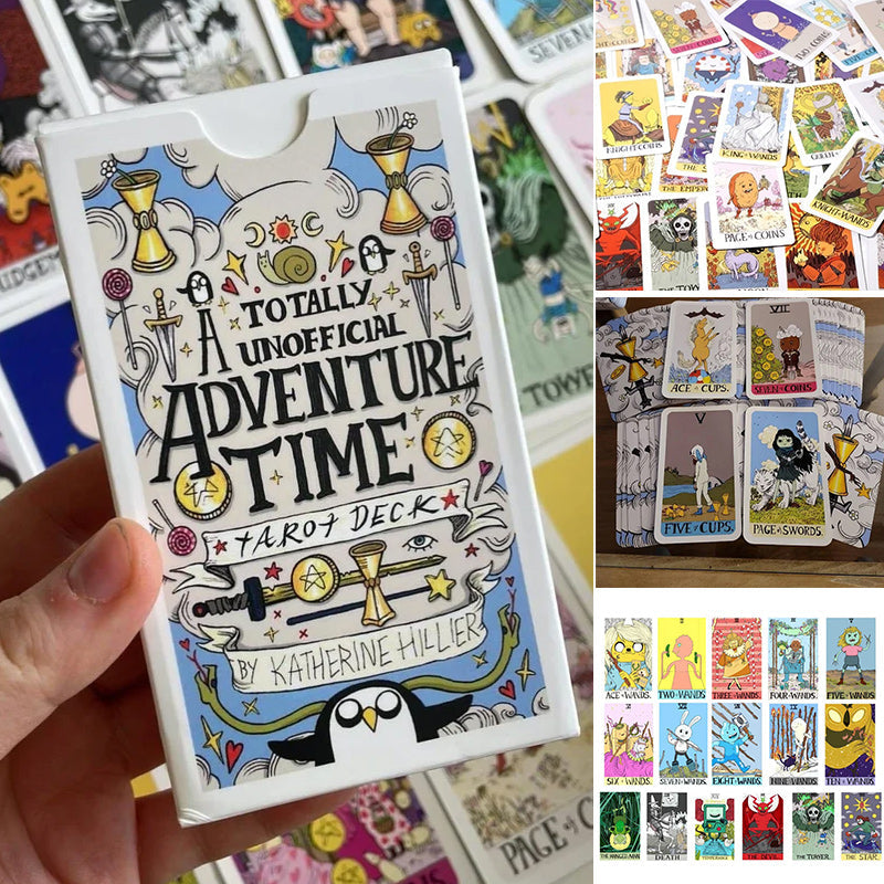 Temadeck tarotkort uppsättning, 78 kort med rik symbolik och traditionell design för inspiration och spådomar.