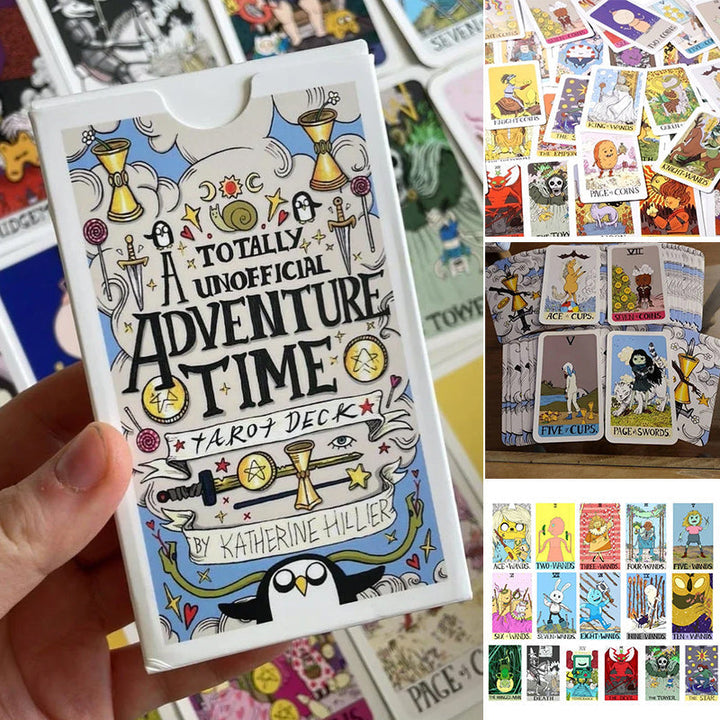 Temadeck tarotkort uppsättning, 78 kort med rik symbolik och traditionell design för inspiration och spådomar.