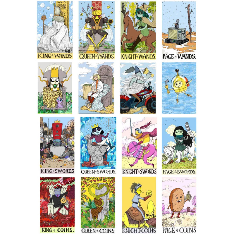 Temadeck tarotkort uppsättning, 78 kort med rik symbolik och traditionell design för inspiration och spådomar.