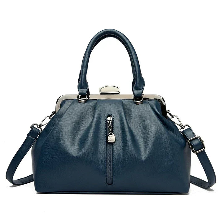 "Trendig dam crossbody väska av PU-läder i beige med justerbar axelrem, elegant design och praktisk storlek."