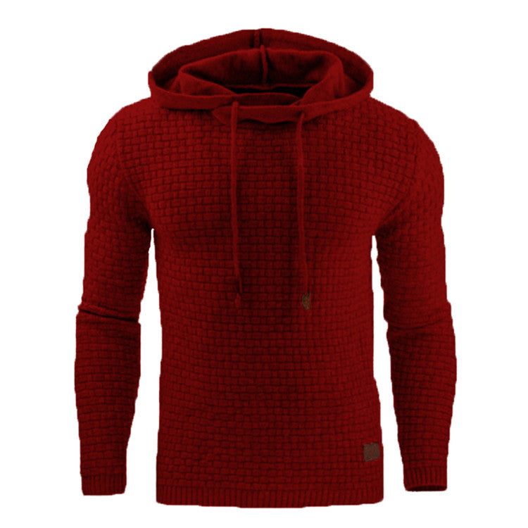 Trendig herrhoodie i mjuk bomull, modern design, ljusgrå färg, perfekt för både vardag och avslappnade kvällar.