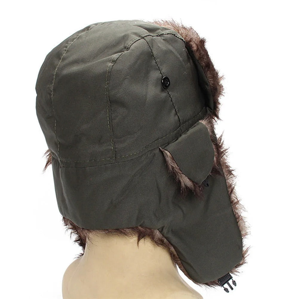 "Winter Trapper Aviator Hat för män med isolerade öronlappar, justerbar och vattentät, i tidlös stil för vinter."