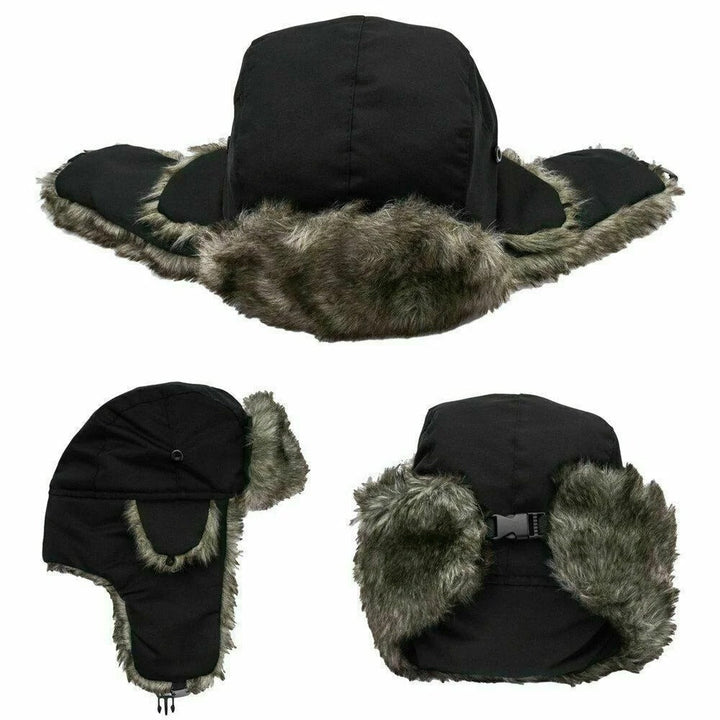 "Winter Trapper Aviator Hat för män med isolerade öronlappar, justerbar och vattentät, i tidlös stil för vinter."