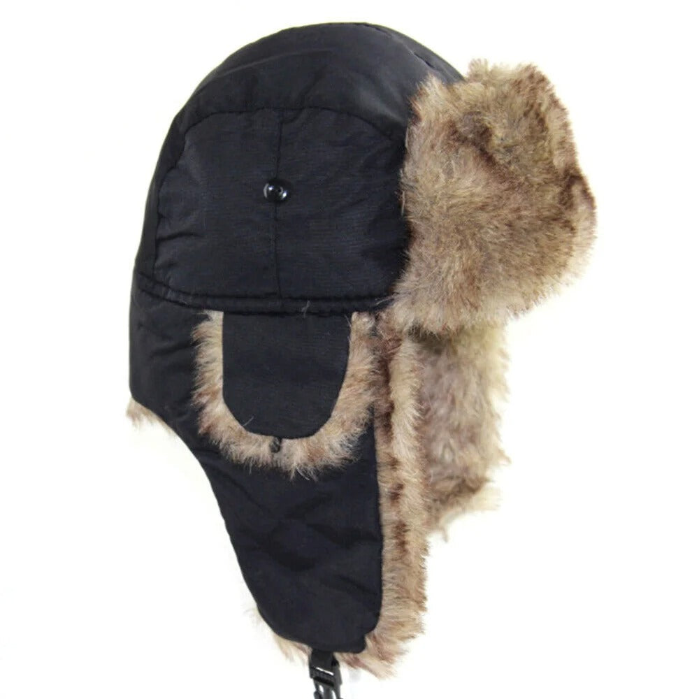 "Winter Trapper Aviator Hat för män med isolerade öronlappar, justerbar och vattentät, i tidlös stil för vinter."