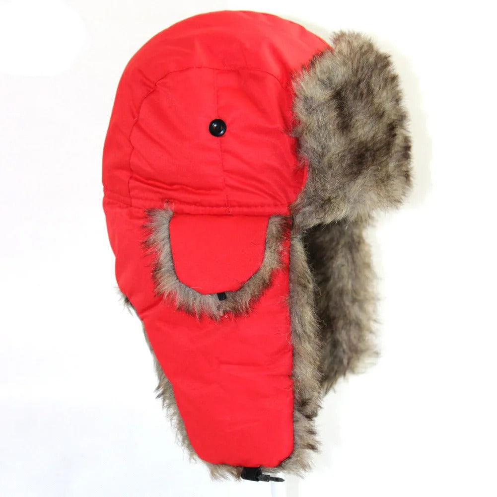 "Winter Trapper Aviator Hat för män med isolerade öronlappar, justerbar och vattentät, i tidlös stil för vinter."