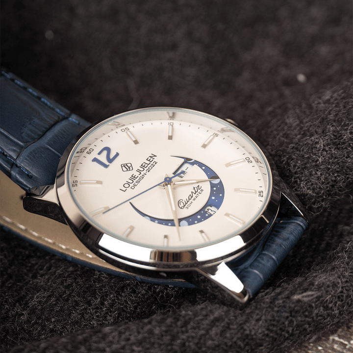 Elegant Luminous Moonphase Klocka