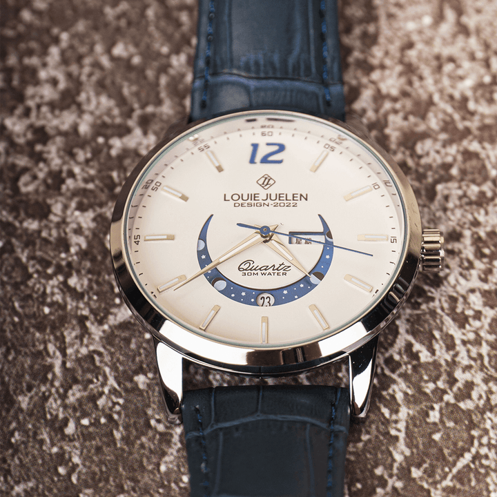 Elegant Luminous Moonphase Klocka