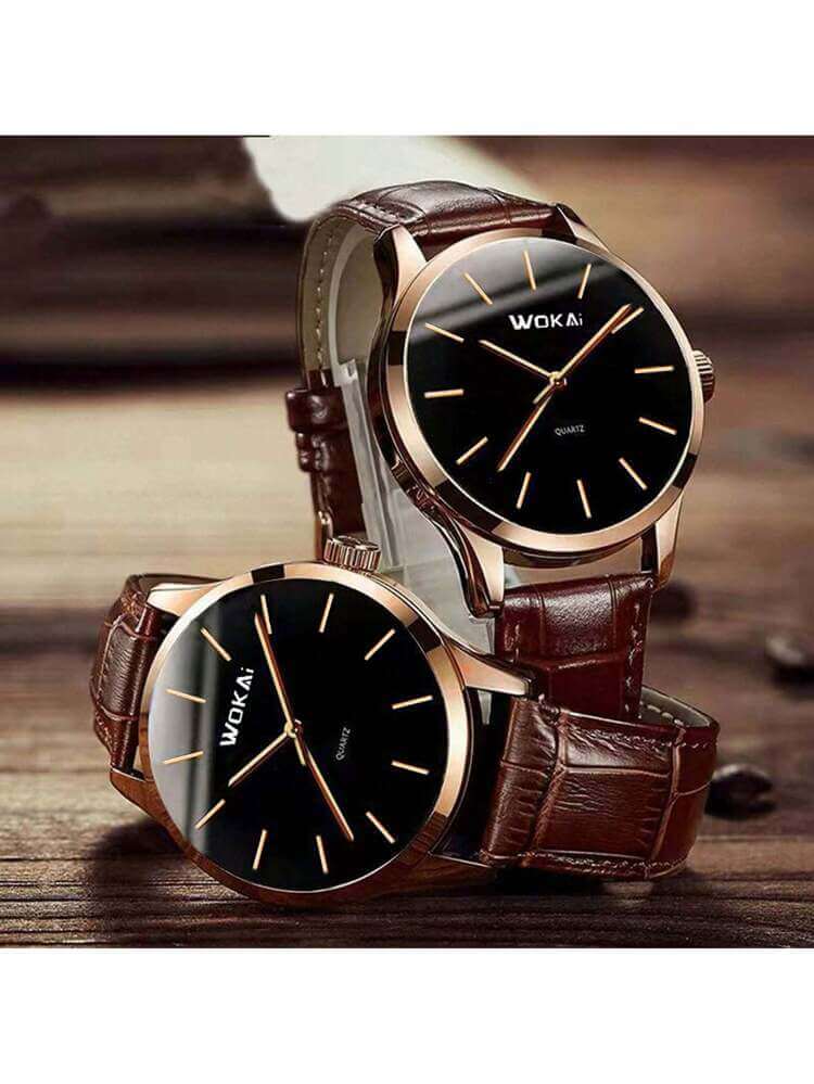 Elegant Rose Gold Quartz Watch