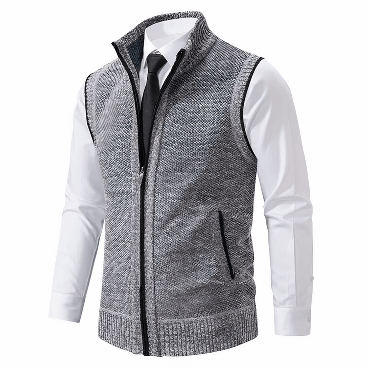Klassisk stickad cardigan för herrar – Stil & komfort