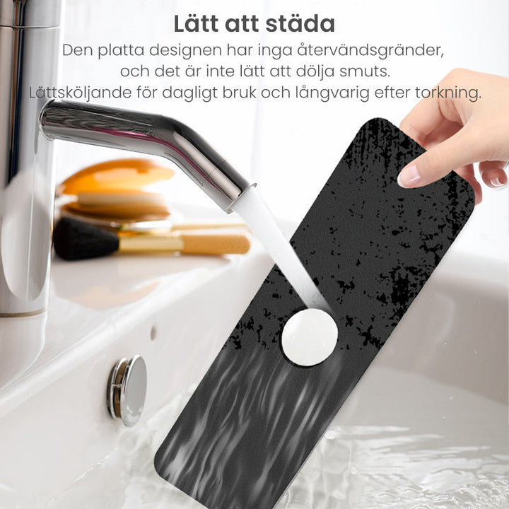 "Absorberande multicolor kök kranmatta, färgglad design, stoppar vattenstänk, hållbar och lätt att rengöra, 38x13,8 cm."