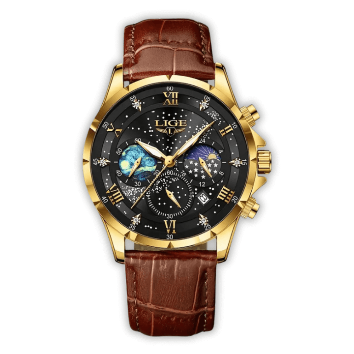 Elegant Moonphase Klocka