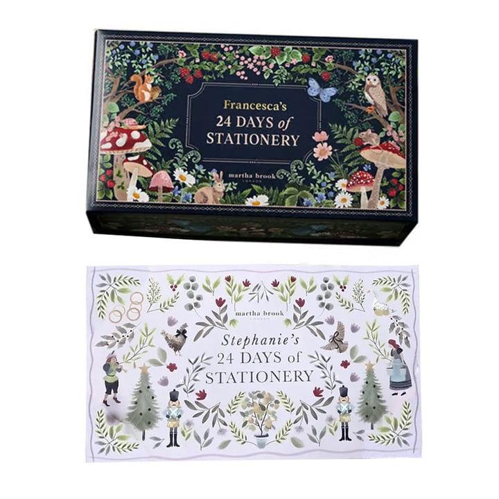 Adventskalender Pappersskatter, present till den kreativa själen i vintertid med miljövänliga ting.