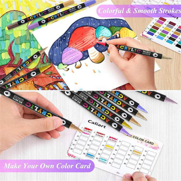 Målarpennor för detaljer på sten, trä, canvas. Akrylfärgspennor för pyssel & konstnärsmaterial.