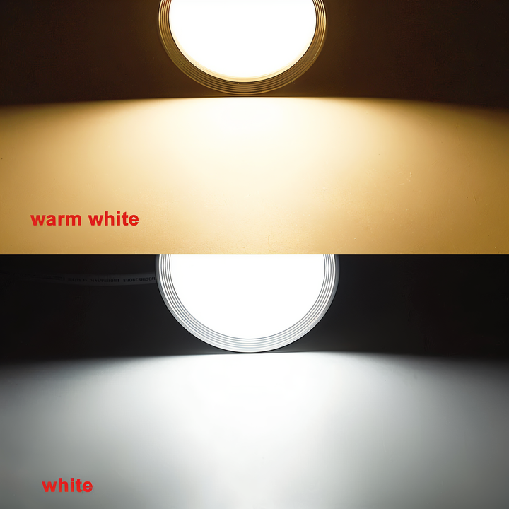 Rund LED taklampa, en minimalistisk och funktionell designlampa.
