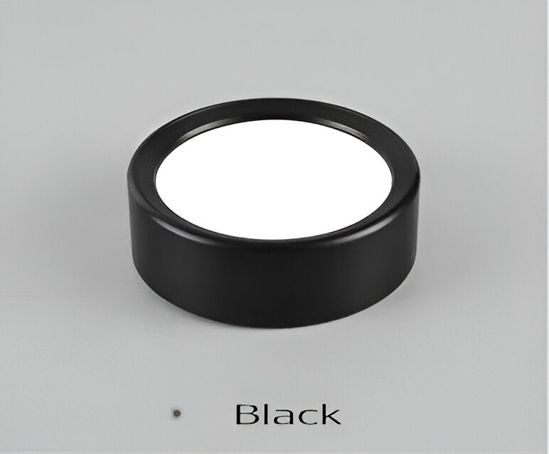 Elegant rund LED taklampa med slim design för taket.