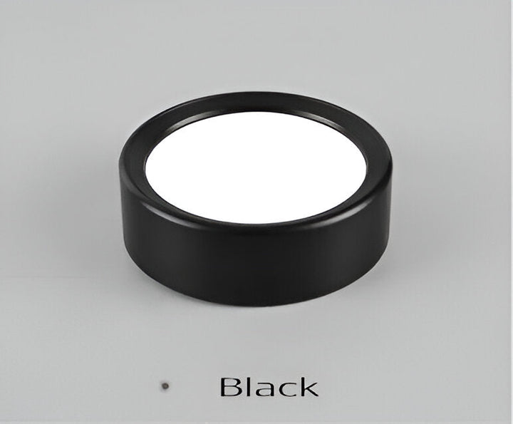 Elegant rund LED taklampa med slim design för taket.