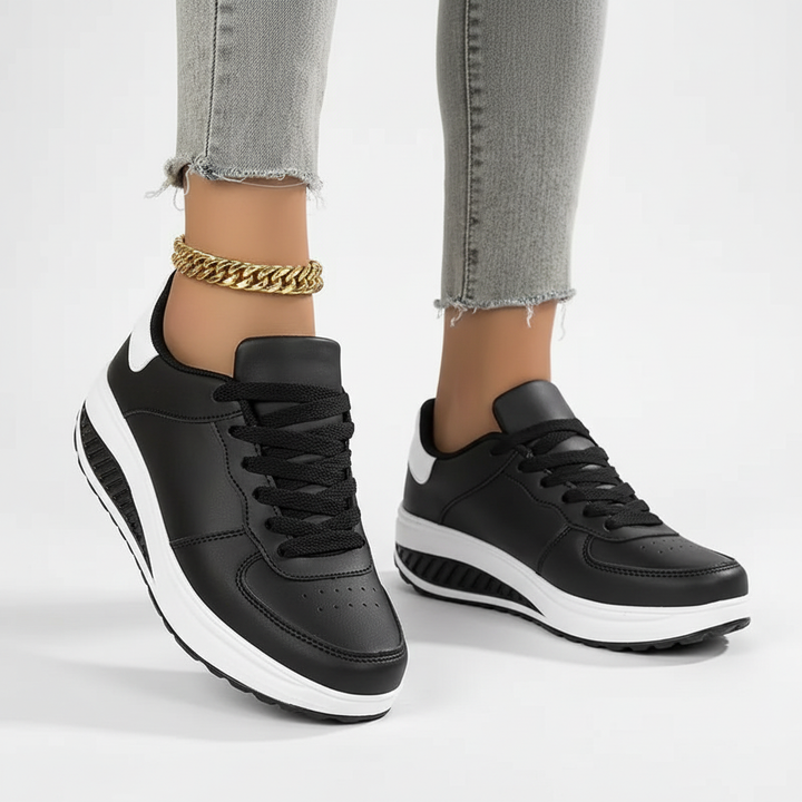 Stilrena Amelie damskor, fotvänliga sneakers med air cushion för bästa komfort & fritid.