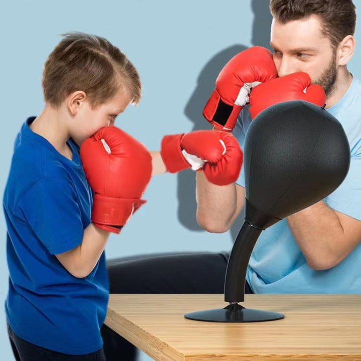 "Anti-stress bordsboxsäcksset för vuxna och barn, idealisk för stressavlastning, med modern design och hållbara material."