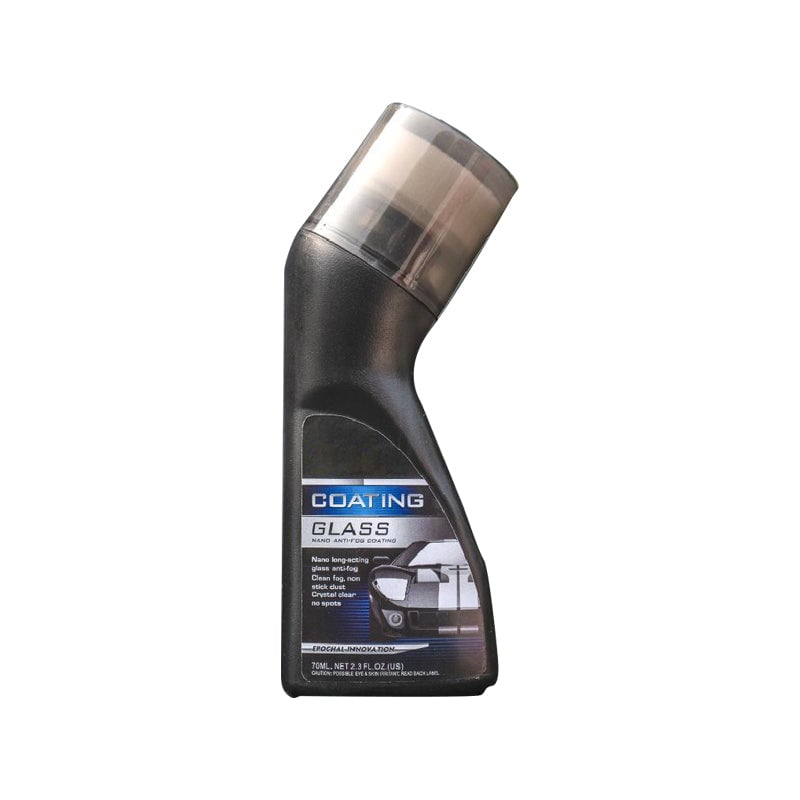 Antifogbeläggning för glas och speglar, säker sikt i alla väder, 70 ml flaska för garage & fordon, lätt att applicera.