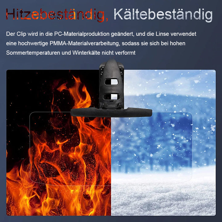 "Antireflex solskydd för bil, transparent design, blockerar solljus effektivt. Enkel installation för bättre sikt."