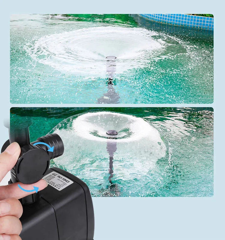 Miljövänlig AquaFlex Pro fontänpump som förvandlar din trädgård med lugnande vattenfunktioner, idealisk för utomhusbruk.
