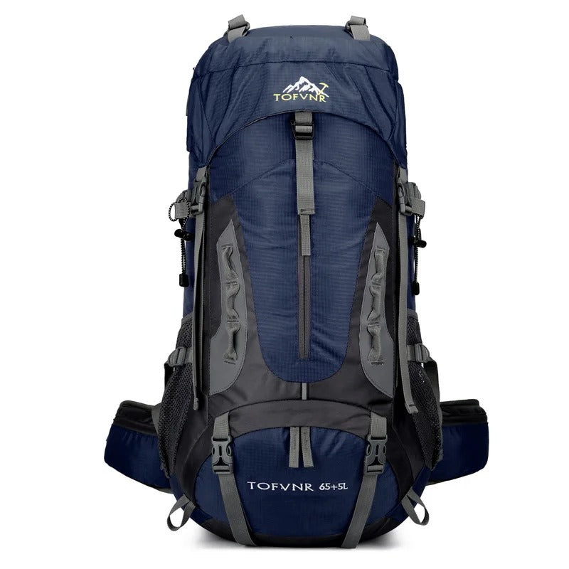 Funktionell 45L vattentät ryggsäck, unisex modell för outdoor, vandring och resor.
