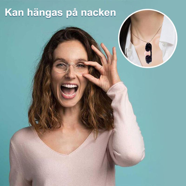 "Armlösa retrostil läsglasögon med multifokala linser i röd, blå, svart, orange, vit, grå för stil och komfort."