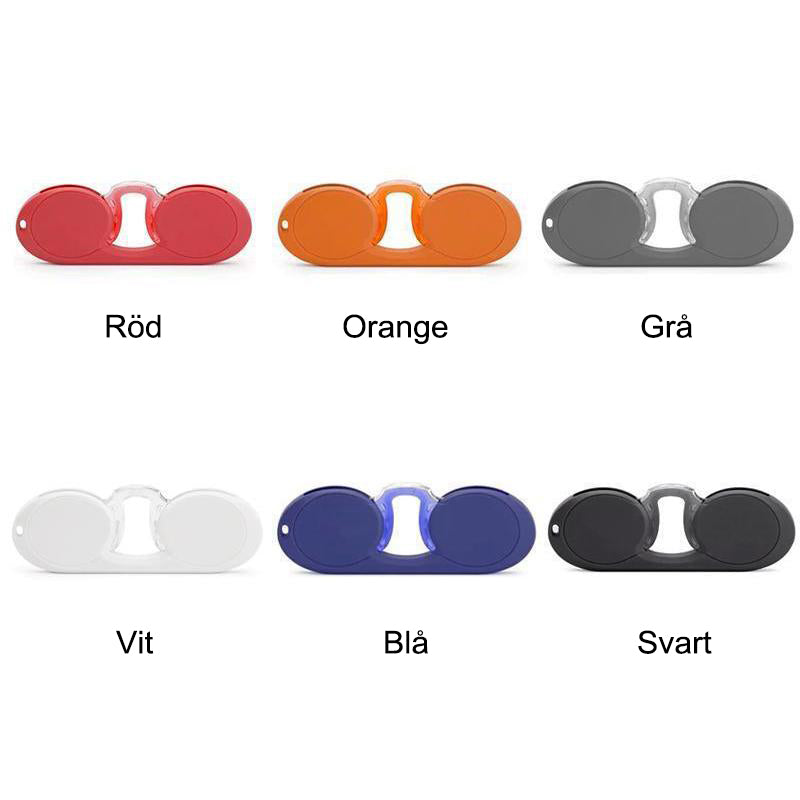 "Armlösa retrostil läsglasögon med multifokala linser i röd, blå, svart, orange, vit, grå för stil och komfort."