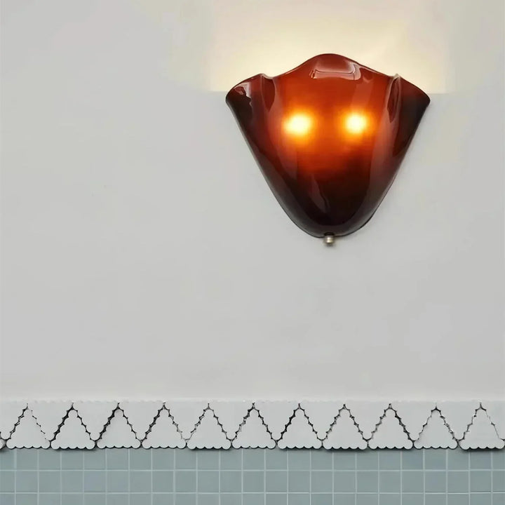 Art déco LED-vägglampa snäckformad. Vintage-inspirerad belysning, energieffektiv.