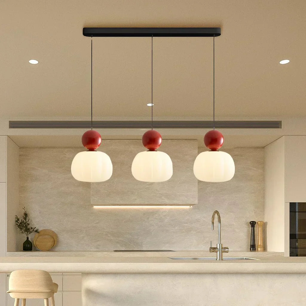 Modern Art Deco taklampa, justerbar LED-pendellampa för stilmedvetna hem.
