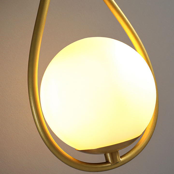 Unik ArtLoop droppformad vägglampa, stilfull LED-belysning för varje modernt hemrum.