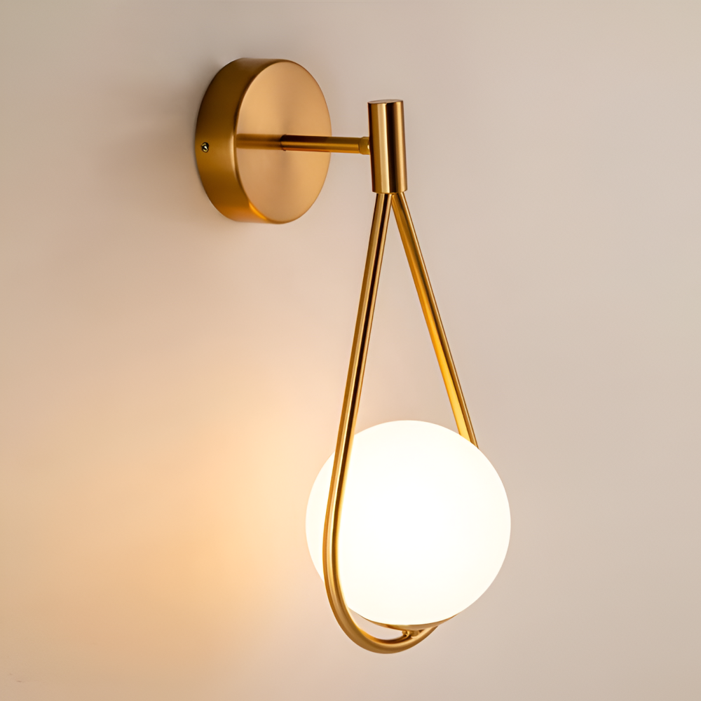 Modern ArtLoop droppformad vägglampa, LED-belysning som skapar mysig stämning i hemmet.