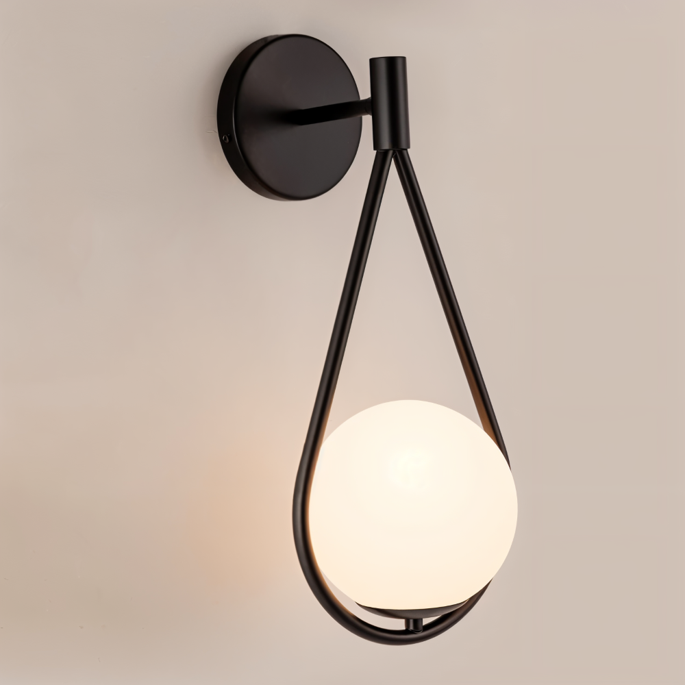 Stilfull inomhusbelysning: ArtLoop droppformad vägglampa, modern design med LED-lampa.
