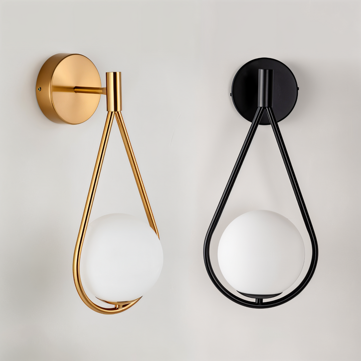 ArtLoop vägglampa: droppformad LED-designlampa för modern inredning i vardagsrum & hall.