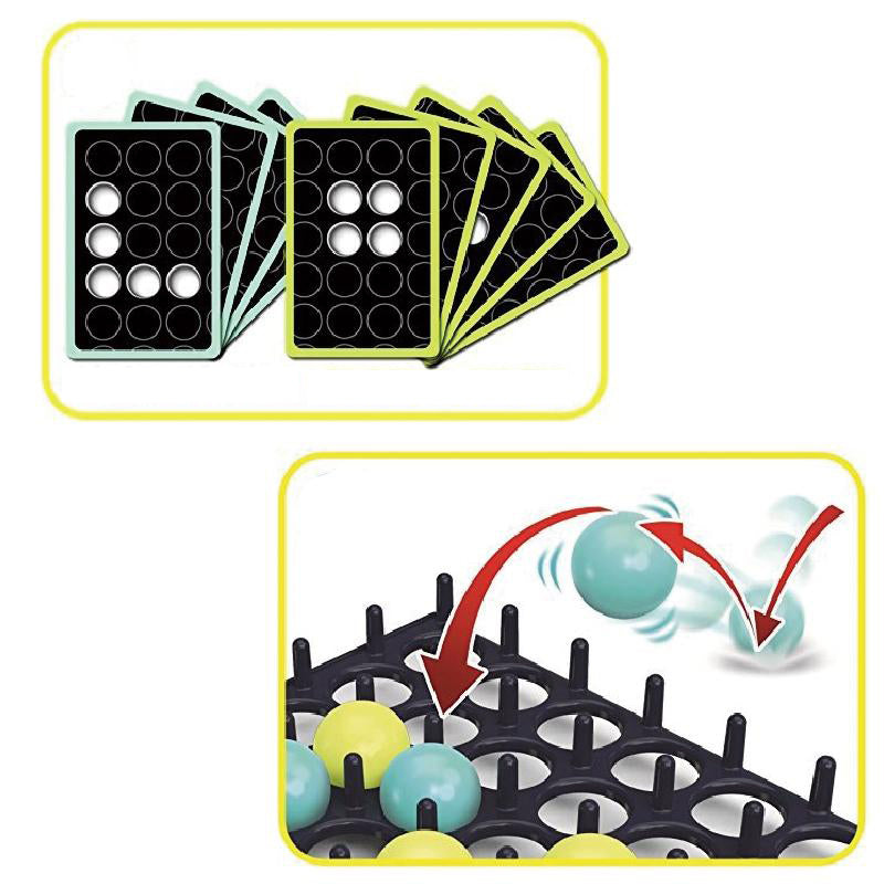 "Återanvändbart festspel med rutnät och bollar, idealiskt för familjelekar, skapar skratt och utmaningar för alla åldrar."