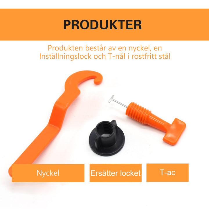 "Återanvändbart kakel nivåsystem, jämnt golv och vägg, verktyg för perfekt kakelsättning, DIY, 50 komponenter, specialnyckel.