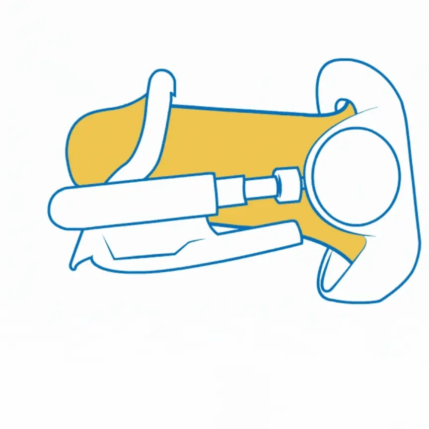 Aureline Pro, en handhållen välbefinnande enhet för män, ergonomisk, säker och diskret för personligvård.