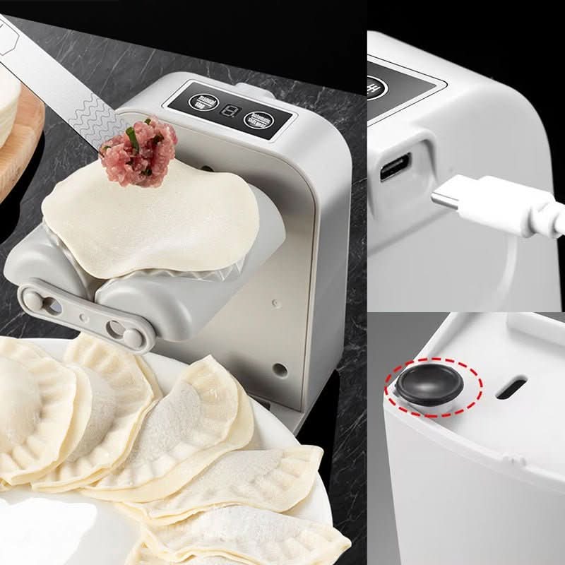 Smart USB-C laddbar dumpling- & raviolimaskin. Idealisk köksapparat för enkel bakning och hemmagjorda delikatesser.