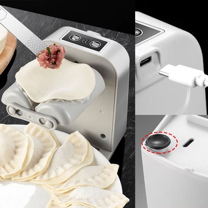 Smart USB-C laddbar dumpling- & raviolimaskin. Idealisk köksapparat för enkel bakning och hemmagjorda delikatesser.
