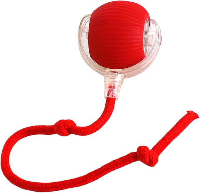 Automatisk rullboll med svans för katter. Interaktiv kattleksak som aktiverar och roar kattungar.