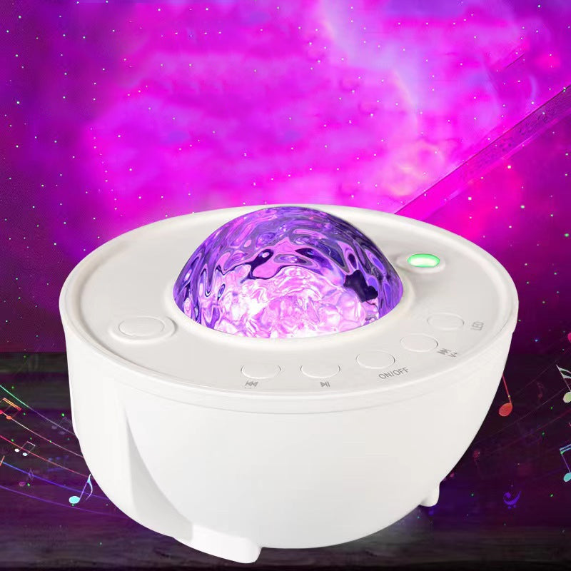 "Automatisk stjärnhimmel lampa med 3D-effekt, RGB-färger och fjärrkontroll för hemmet. Elegant och fascinerande belysning."